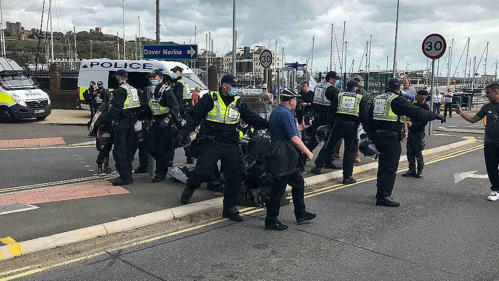 Anti-Migrant Protesters Clash With Police In Dover