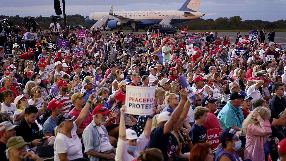 Trump Tells Fans To Visit Polling Stations At Rally That Flouted Health Advice