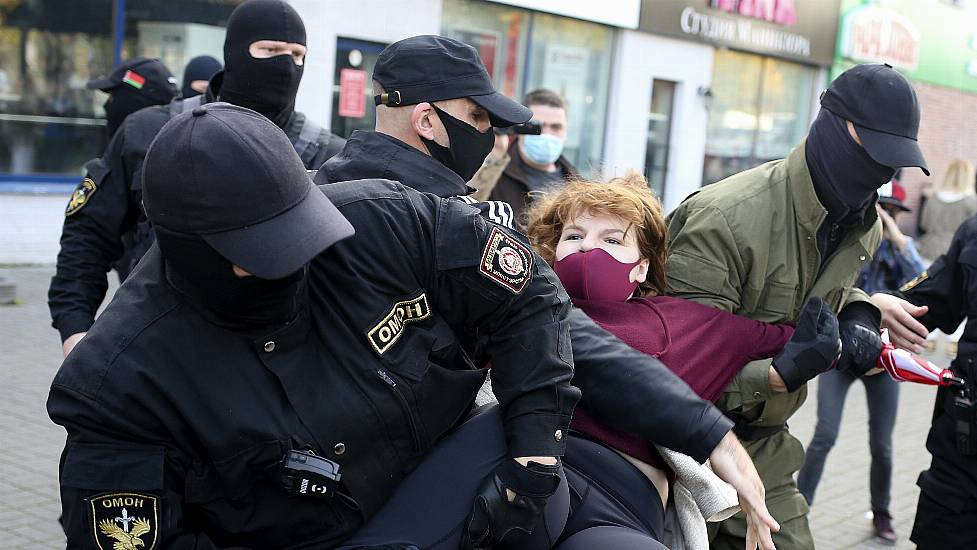 Belarusian Police Arrest 200 Women At Opposition Protest