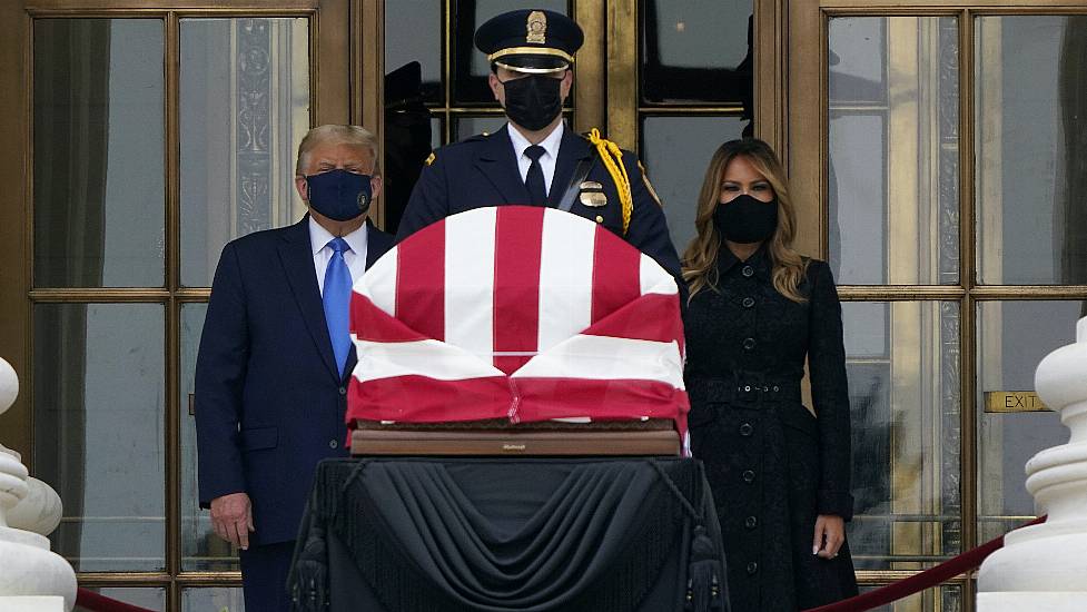 Donald Trump Booed As He Pays Respects To Ruth Bader Ginsburg