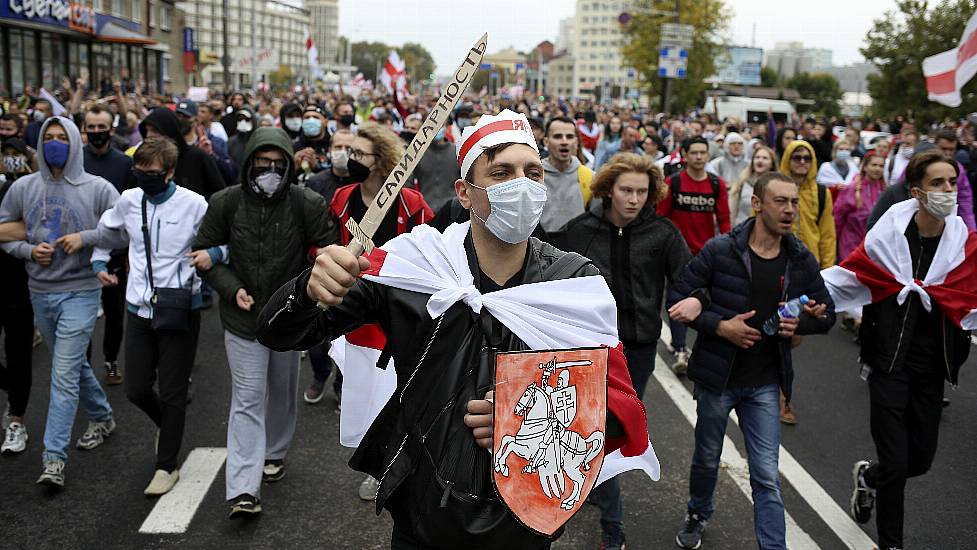 100,000 March In Belarus Capital On 50Th Day Of Protests