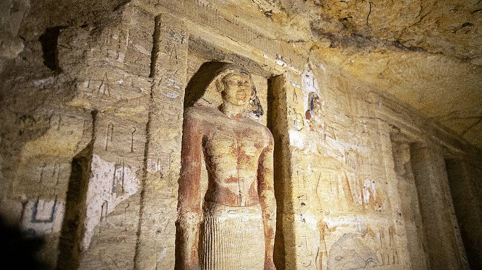 Egypt Reveals 59 Ancient Coffins Found Near Saqqara Pyramids