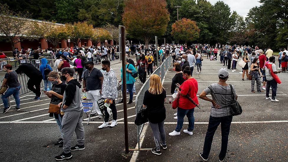 Swing State Georgia Breaks Turnout Record On First Day Of Early Voting