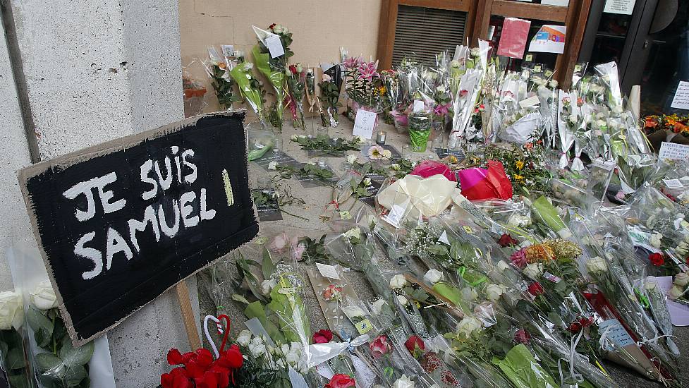 Demonstrations Across France To Pay Tribute To Murdered Teacher