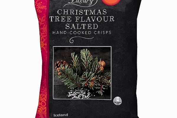 Iceland Ireland Launches Christmas Tree Flavoured Crisps