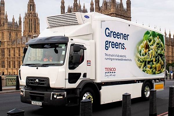 Tesco UK Launches Electric Lorry For City Centre Deliveries