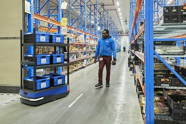 Colruyt Introduces Self-Driving Vehicles In Distribution Centres For Collect&Go Service