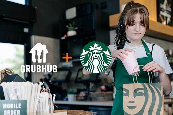 Starbucks Teams Up With Food Delivery Platform Grubhub