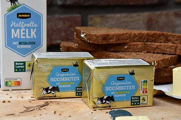 Jumbo Introduces Own-Brand Butter Featuring '1-Star Beter Leven' Quality Mark