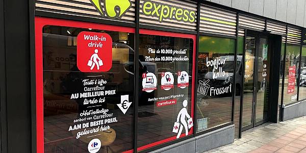 Carrefour Belgium Unveils First 'Pedestrian Drive' Outlet