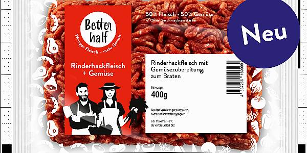 REWE Introduces 'Better Half' Meat Products With 50% Vegetables