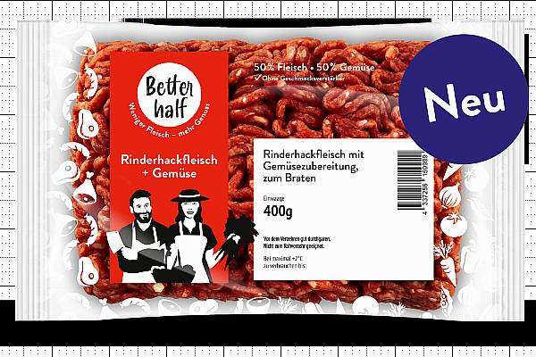 REWE Introduces 'Better Half' Meat Products With 50% Vegetables