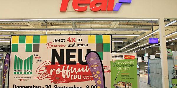 Edeka Begins Conversion Of Real Store In Bremen To Marktkauf Banner