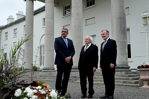 President Higgins Meets With World Tourism Organization Representatives