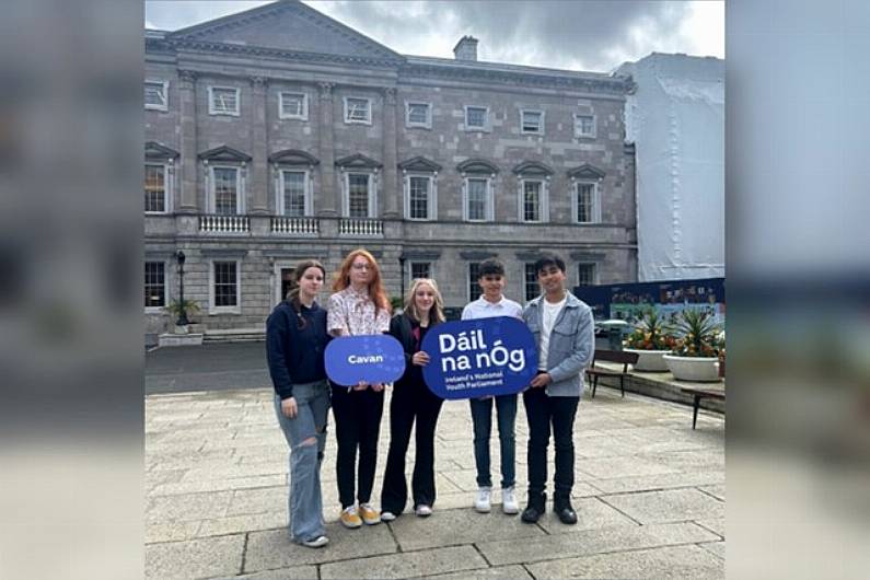 Cavan TY student attends D&aacute;il na n&Oacute;g 2024 in Leinster House