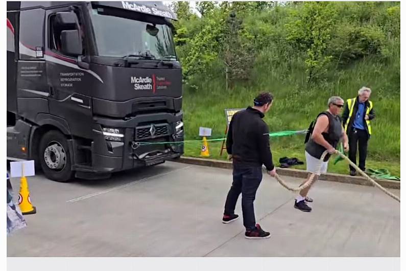 Clones amputee set for world record after truck pull