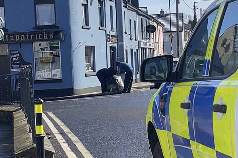 Gardai are carrying out searches around Blacklion