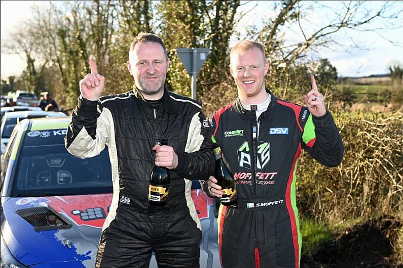 Sam Moffett leads the way on the Triton Showers national rally championship