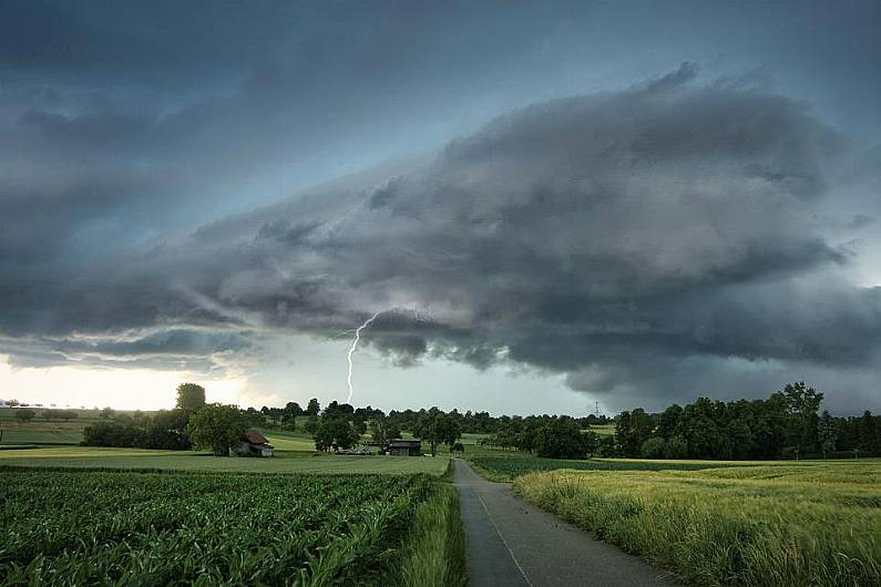 Status orange thunderstorm warning issued nationwide