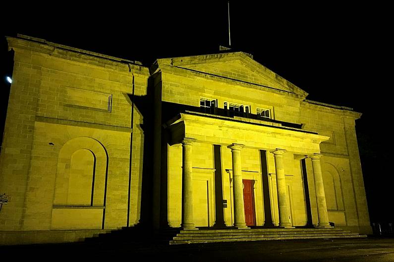 Cavan courthouse lit up to mark International Childhood Cancer Awareness Month