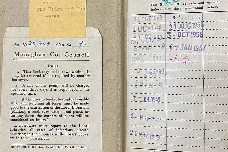 Monaghan library book returned after 64 years