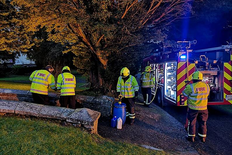 Fire crew praised for helping remove graffiti from Virginia church