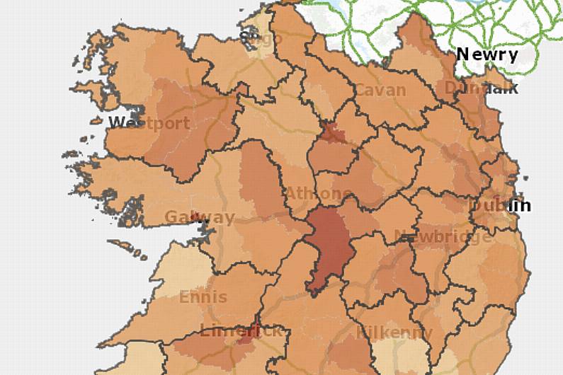 All but two LEAs of Cavan and Monaghan have fallen below national incidence rate