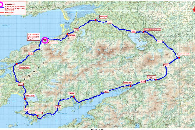 11-week night-time closure for South Kerry road