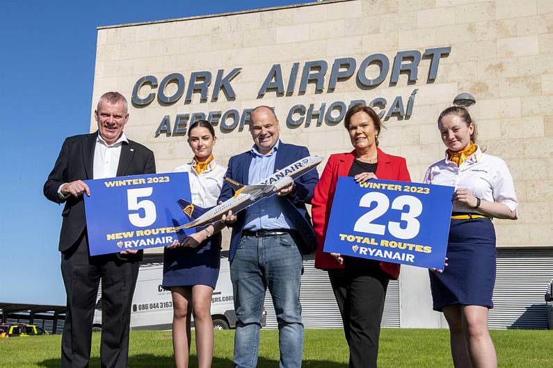 Ryanair launches Cork winter schedule with five new routes