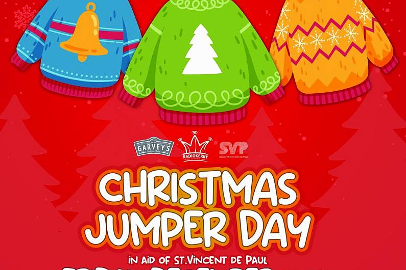 Radio Kerry Christmas Jumper Day raising funds for SVP