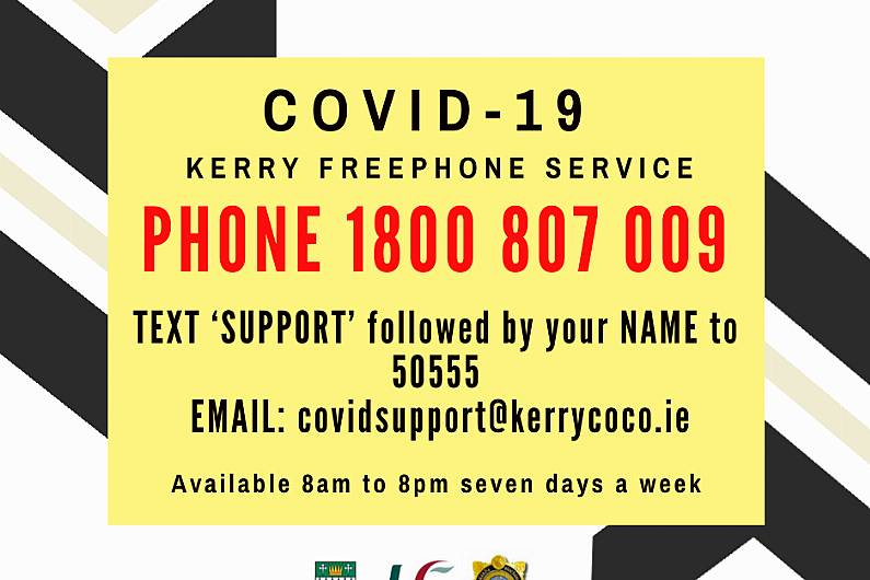 Over 2,400 calls made to Kerry COVID-19 freephone helpline between March and December last year