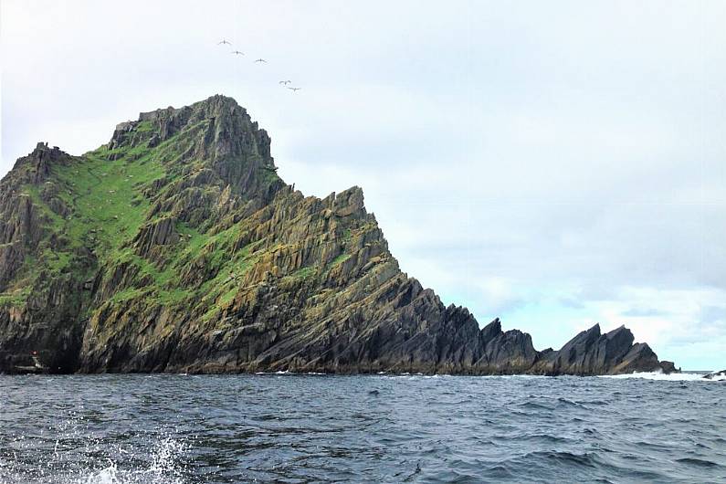 Temporary crane erected on Skellig Michael swept into sea