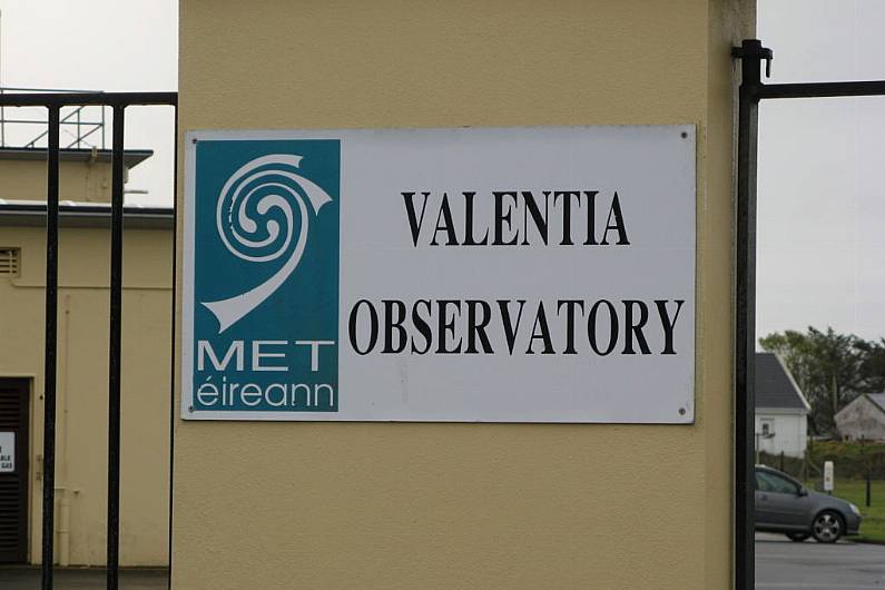 Valentia Observatory was one degree warmer than average last month