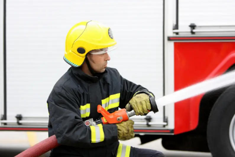 Caravan destroyed in large fire near Roscommon town