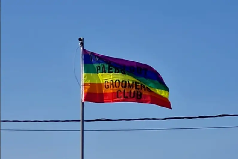 Investigations underway after pride flag vandalised in Roscommon