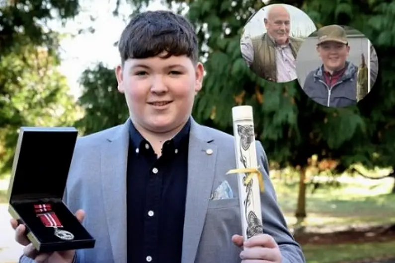 Young Roscommon boy honoured at the National Bravery Awards