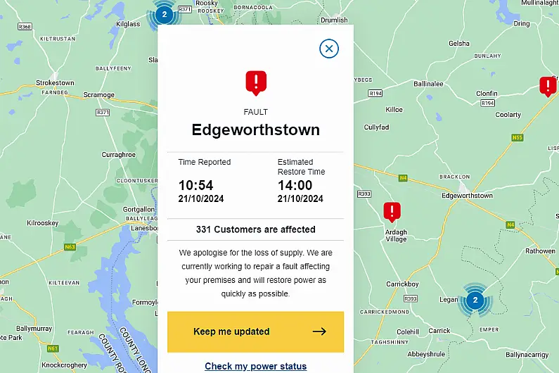 12pm update: 1,500 local homes and businesses still without power