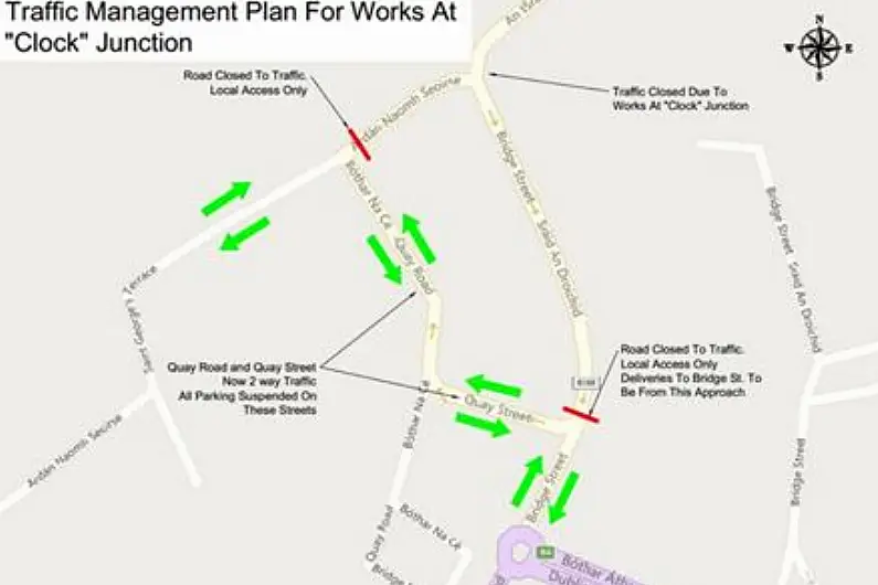 Motorists warned of new traffic layout for Carrick-on-Shannon from next week