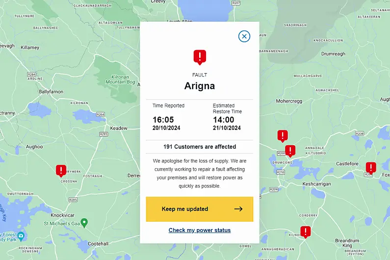 Almost 800 homes and businesses in Shannonside region still without power