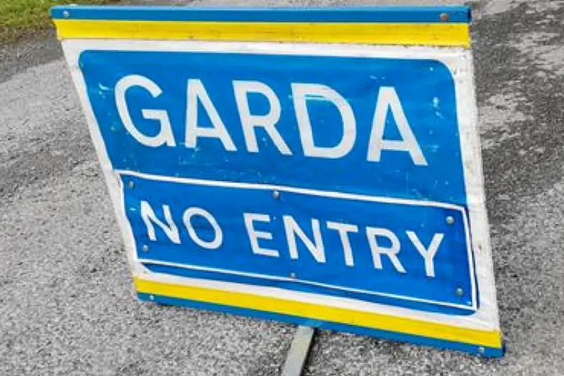 Overturned lorry blocks Castlecara road at Carrick-on-Shannon