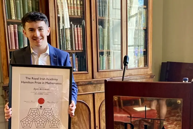 Former Carrick on Shannon pupil recognised as top maths student at Trinity