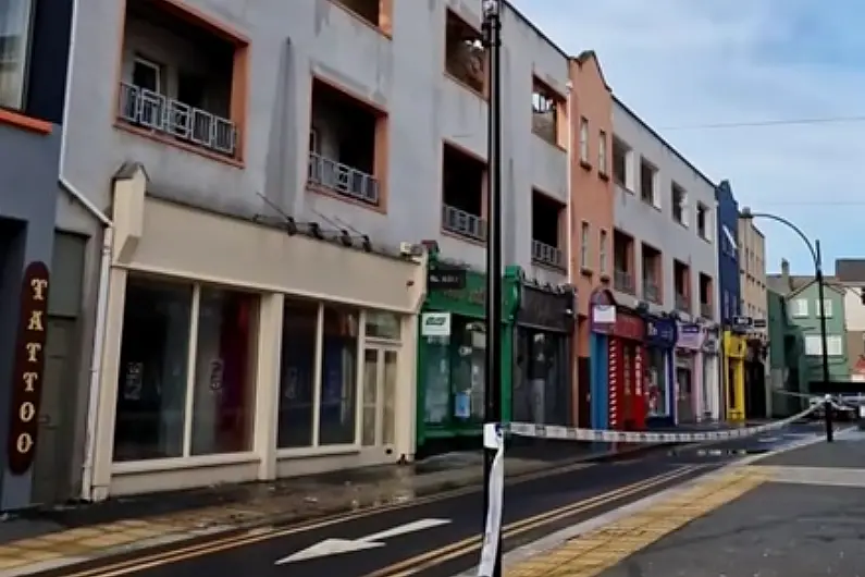 Up to dozen businesses damaged in massive fire in Longford town