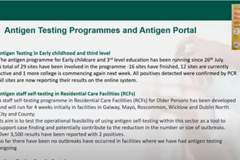 HSE roll out trial antigen test programme at local care homes