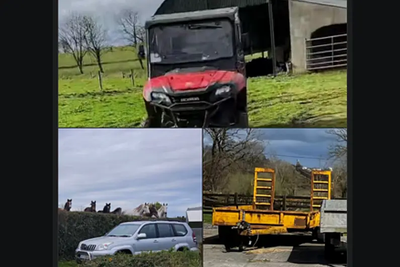 Investigation underway following theft of equipment from Longford farm yard