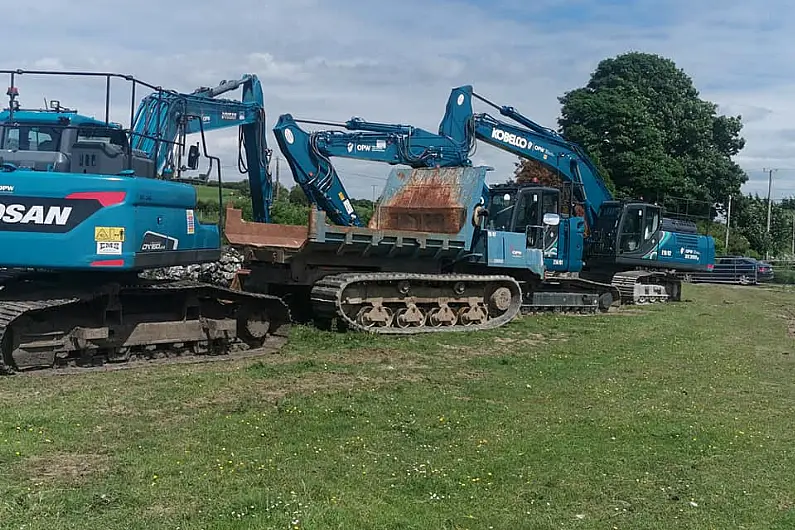 Work begins on overflow pipe at Lough Funshinagh