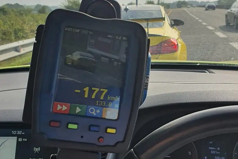 Motorist caught close to 60kph over speed limit near Athlone