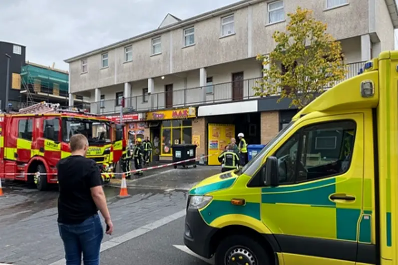 Emergency services tackle fire at Longford takeaway