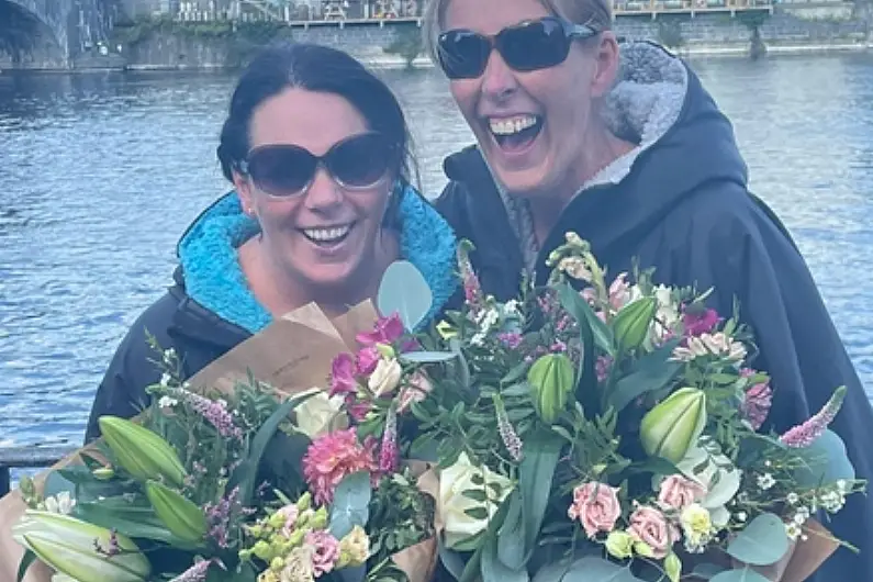 Athlone women raise thousands for charity in 10 hour lake swim