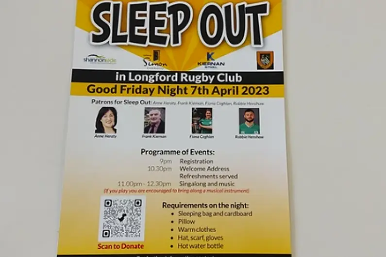 Fundraising sleep out to take place in Longford tonight